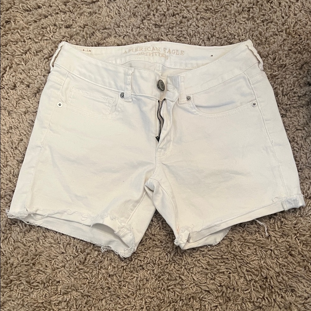 American Eagle Outfitters Women's Crisp White Jean Shorts